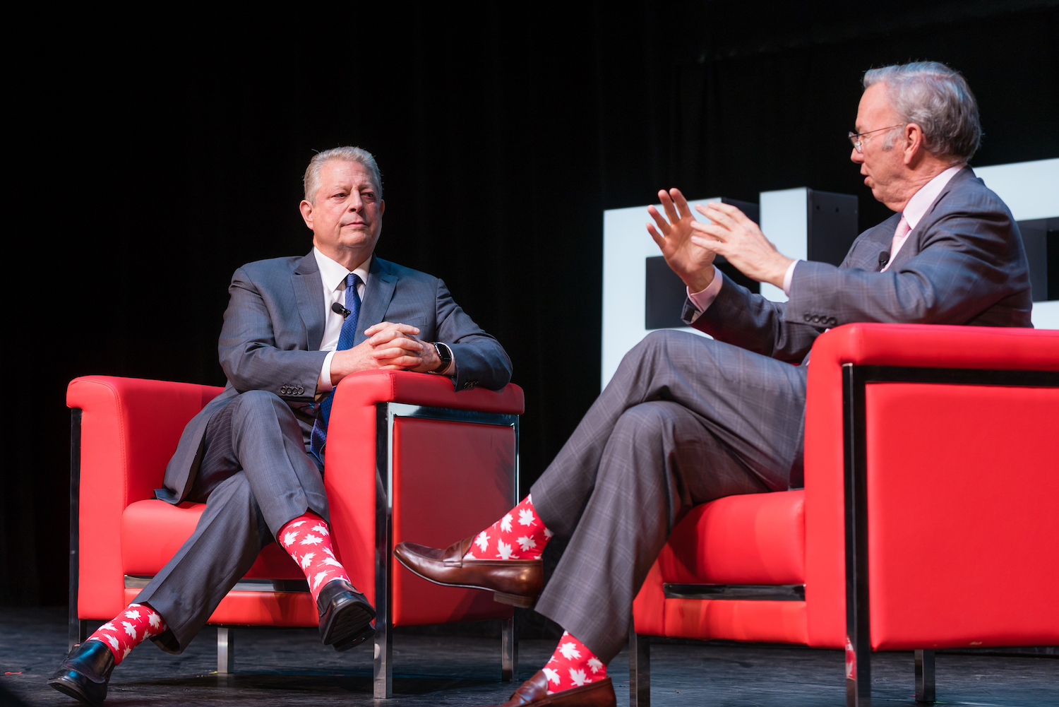 Al Gore & Eric Schmidt at Elevate Festival